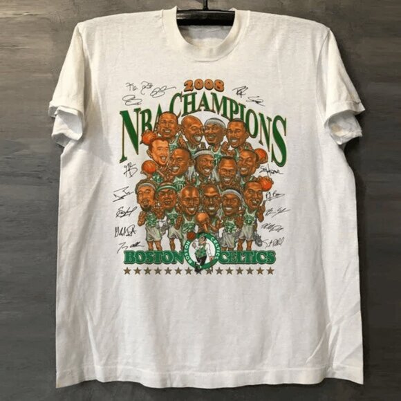 Tops - 2008 Sporter Signature Boston Celtics Basketball shirt retro vintage vtg